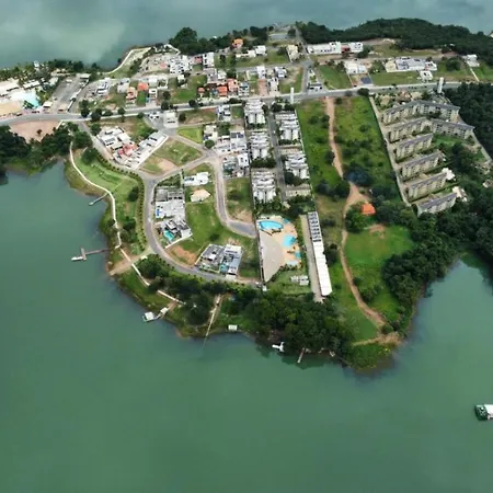 Enseada Nautico Apart Flat I Vista Para O Lago Corumba Caldas Novas Exterior photo